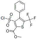 3-(氯磺酰基)-4-苯基-5-(三氟甲基)噻吩-2-羧酸甲酯結(jié)構(gòu)式_306935-98-8結(jié)構(gòu)式