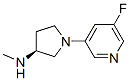 (3s)-(9ci)-1-(5-氟-3-吡啶)-n-甲基-3-吡咯烷胺結(jié)構(gòu)式_309960-06-3結(jié)構(gòu)式