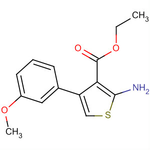 2-氨基-4-(3-甲氧基苯基)噻吩-3-羧酸乙酯結(jié)構(gòu)式_312289-23-9結(jié)構(gòu)式