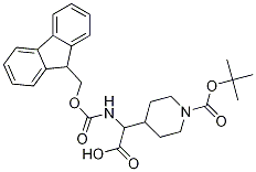 2-(Fmoc-氨基)-2-(1-boc-4-哌啶)乙酸結(jié)構(gòu)式_313051-96-6結(jié)構(gòu)式