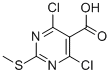 4,6-Dichloro-2-(methylthio)pyrimidine-5-carboxylic acid Structure,313339-35-4Structure