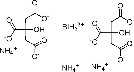 Ammonium bismuth citrateStructure,31886-41-6Structure Ammonium bismuth citrate Structure,31886-41-6Structure