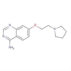 4-氨基-7-(2-吡咯烷-1-基乙氧基)喹唑啉結(jié)構(gòu)式_320366-14-1結(jié)構(gòu)式