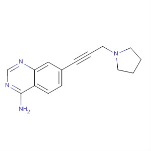 4-氨基-7-[3-(吡咯烷-1-基)-1-丙炔]喹唑啉結(jié)構(gòu)式_320366-34-5結(jié)構(gòu)式