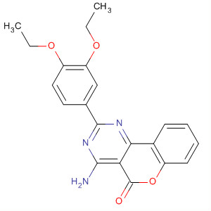 4-氨基-2-(3,4-二乙氧基苯基)-5H-[1]苯并吡喃并[4,3-D]嘧啶-5-酮結(jié)構(gòu)式_32644-56-7結(jié)構(gòu)式