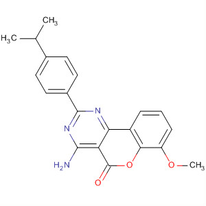 4-氨基-2-(4-異丙基苯基)-7-甲氧基-5H-[1]苯并吡喃并[4,3-D]嘧啶-5-酮結(jié)構(gòu)式_32644-60-3結(jié)構(gòu)式