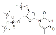 3-O-三甲基甲硅烷基胸腺嘧啶脫氧核苷 5-磷酸雙(三甲基甲硅烷基)酯結構式_32645-60-6結構式