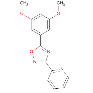 3-(2-吡啶)-5-(3,5-二甲氧基苯基)-1,2,4-噁二唑結構式_327056-19-9結構式