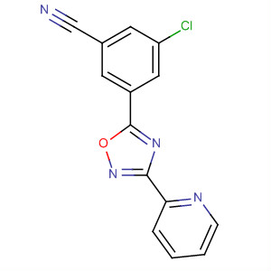 3-(吡啶-2-基)-5-(3-氯-5-氰基苯基)-1,2,4-噁二唑結(jié)構(gòu)式_327056-21-3結(jié)構(gòu)式