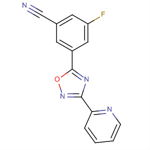 3-(吡啶-2-基)-5-(3-氟-5-氰基苯基)-1,2,4-噁二唑結(jié)構(gòu)式_327056-22-4結(jié)構(gòu)式