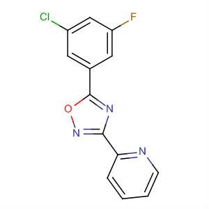 3-(吡啶-2-基)-5-(3-氯-5-氟苯基)-1,2,4-噁二唑結(jié)構(gòu)式_327056-23-5結(jié)構(gòu)式