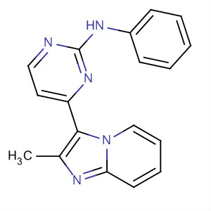 2-苯胺-4-(2-甲基咪唑并[1,2-a]吡啶-3-基)嘧啶結(jié)構(gòu)式_328061-33-2結(jié)構(gòu)式