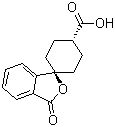 反式-3’-氧代-螺[環(huán)己基-1,1’(3’H)-異苯并呋喃]-4-羧酸結(jié)構(gòu)式_328233-08-5結(jié)構(gòu)式