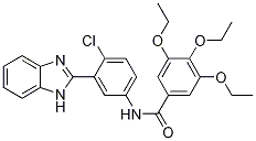 N-[3-(1H-苯并咪唑-2-基)-4-氯苯基]-3,4,5-三乙氧基苯甲酰胺結(jié)構(gòu)式_329196-48-7結(jié)構(gòu)式