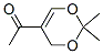 (9Ci)-1-(2,2-二甲基-4H-1,3-二噁英-5-基)-乙酮結(jié)構式_330435-64-8結(jié)構式