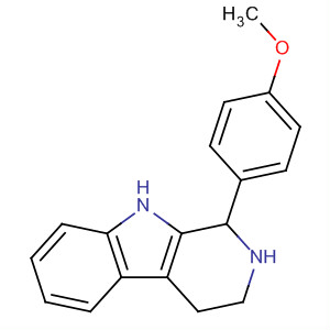 1-(4-甲氧基-苯基)-2,3,4,9-四氫-1H-beta-咔啉結構式_3380-73-2結構式