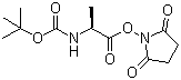 Boc-L-alanine N-succinimidyl esterStructure,3392-05-0Structure Boc-L-alanine N-succinimidyl ester Structure,3392-05-0Structure