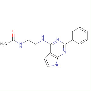 N-[2-[(2-苯基-7h-吡咯并[2,3-d]嘧啶-4-基)氨基]乙基]乙酰胺結(jié)構(gòu)式_343632-20-2結(jié)構(gòu)式