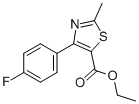4-(4-氟苯基)-2-甲基-5-噻唑羧酸乙酯結(jié)構(gòu)式_347173-47-1結(jié)構(gòu)式