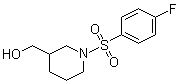 (1-(4-氟苯基磺?；?哌啶-3-基)甲醇結(jié)構(gòu)式_349402-83-1結(jié)構(gòu)式