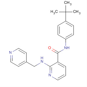 N-(4-叔丁基苯基)-2-((4-吡啶甲基)氨基)-3-吡啶羧酰胺結(jié)構(gòu)式_352227-74-8結(jié)構(gòu)式