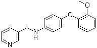 4-(2-甲氧基苯氧基)-N-(吡啶-3-甲基)苯胺結構式_353235-63-9結構式
