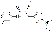 2-氰基-3-[5-(二乙基氨基)-2-呋喃]-N-(3-甲基苯基)-2-丙酰胺結構式_357984-71-5結構式