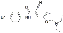 N-(4-溴苯基)-2-氰基-3-[5-(二乙基氨基)-2-呋喃]-2-丙酰胺結構式_358302-05-3結構式