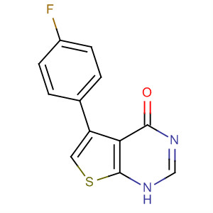 5-(4-氟苯基)-3H-噻吩并[2,3-d]嘧啶-4-酮結(jié)構(gòu)式_35978-37-1結(jié)構(gòu)式