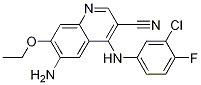 6-氨基-4-(3-氯-4氟苯氨基)-7-乙氧基喹啉-3-腈結(jié)構(gòu)式_361162-95-0結(jié)構(gòu)式