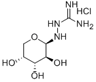 2-[(2R,3S,4R,5R)-3,4,5-三羥基四氫-2H-吡喃-2-基]肼甲脒鹽酸鹽(1:1)結(jié)構(gòu)式_368452-58-8結(jié)構(gòu)式