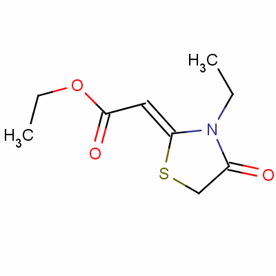 (3-乙基-4-氧代噻唑啉-2-基)乙酸乙酯結(jié)構(gòu)式_36958-87-9結(jié)構(gòu)式