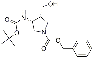 (3R,4r)-3-(boc-氨基)-1-cbz-4-(羥基甲基)吡咯烷結構式_370881-64-4結構式