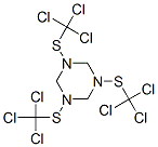 六氫-1,3,5-三[(三氯甲基)硫代]-1,3,5-三嗪結(jié)構(gòu)式_37424-91-2結(jié)構(gòu)式