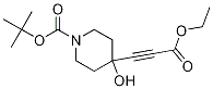 4-(3-乙氧基-3-氧代-1-丙炔-1-基)-4-羥基-1-哌啶羧酸 1,1-二甲基乙酯結構式_374794-90-8結構式
