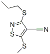 5-(甲基硫代)-3-(丙基硫代)-4-異噻唑甲腈結(jié)構(gòu)式_37572-30-8結(jié)構(gòu)式