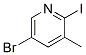 5-Bromo-2-iodo-3-methylpyridine Structure,376587-52-9Structure