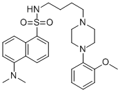 5-(二甲氨基)-N-[4-[4-(2-甲氧基苯基)-1-哌嗪基]丁基]-1-萘磺胺結構式_390803-39-1結構式