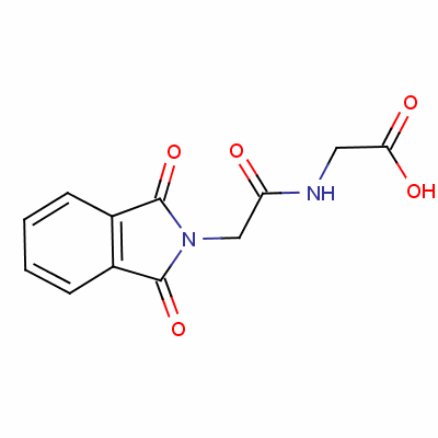 N-((1,3-二氫-1,3-二氧代-2H-異吲哚-2-基)乙?；?甘氨酸結(jié)構(gòu)式_3916-40-3結(jié)構(gòu)式