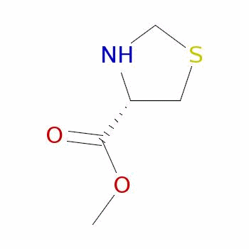 (s)-噻唑烷-4-羧酸甲酯結構式_39254-90-5結構式