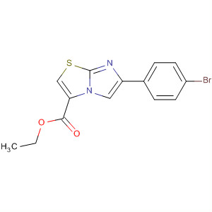 6-(4-溴苯基)咪唑并[2,1-b][1,3]噻唑-3-羧酸乙酯結構式_393107-89-6結構式