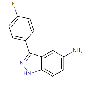 3-(4-氟苯基)-1H-吲唑-5-胺結(jié)構(gòu)式_395099-48-6結(jié)構(gòu)式