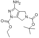 1-乙基氧基羰基-5-boc-3-氨基-4,6-二氫吡咯并[3,4-c]吡唑結(jié)構(gòu)式_398495-65-3結(jié)構(gòu)式