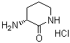 3-(R)-氨基-哌啶-2-酮鹽酸鹽結(jié)構(gòu)式_406216-02-2結(jié)構(gòu)式