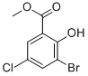 3-溴-5-氯-2-羥基苯甲酸甲酯結構式_4068-71-7結構式