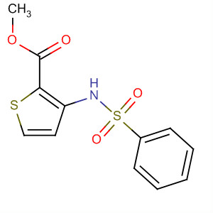 3-(苯基磺酰胺)噻吩-2-羧酸甲酯結(jié)構(gòu)式_409364-77-8結(jié)構(gòu)式