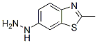 1-(2-甲基苯并[d]噻唑-6-基)肼結(jié)構(gòu)式_42222-49-1結(jié)構(gòu)式
