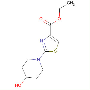 2-(4-羥基哌啶-1-基)噻唑-4-羧酸乙酯結(jié)構(gòu)式_429667-45-8結(jié)構(gòu)式