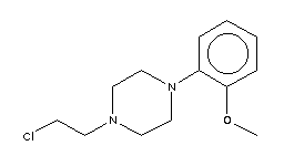 1-(2-甲氧基苯基)-4-(2-氯乙基)哌嗪雙鹽酸鹽結(jié)構(gòu)式_43091-72-1結(jié)構(gòu)式