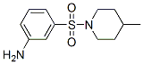 3-(4-甲基哌啶-1-磺?；?-苯胺結(jié)構(gòu)式_436091-54-2結(jié)構(gòu)式